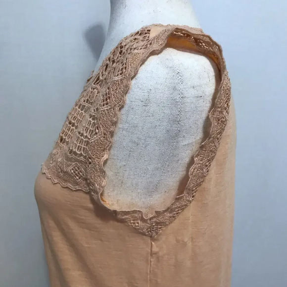 Loft Peach Crochet Tank Top Women XS - Picture 5 of 8